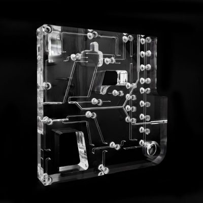 plastic CNC machining in medical devices micro fluidic manifold